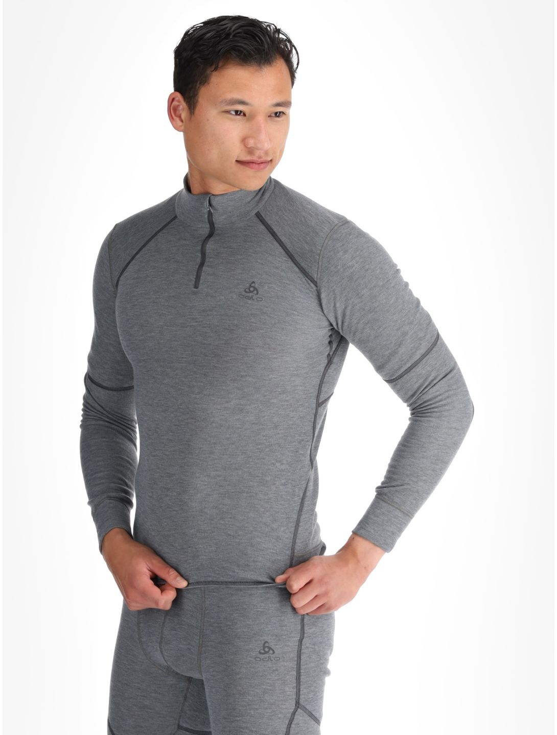 Odlo, Active X-Warm pullover men Odlo Steel Grey Melange grey 