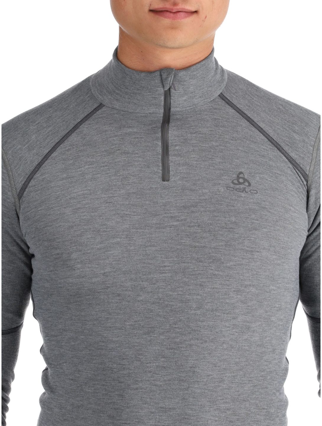 Odlo, Active X-Warm pullover men Odlo Steel Grey Melange grey 