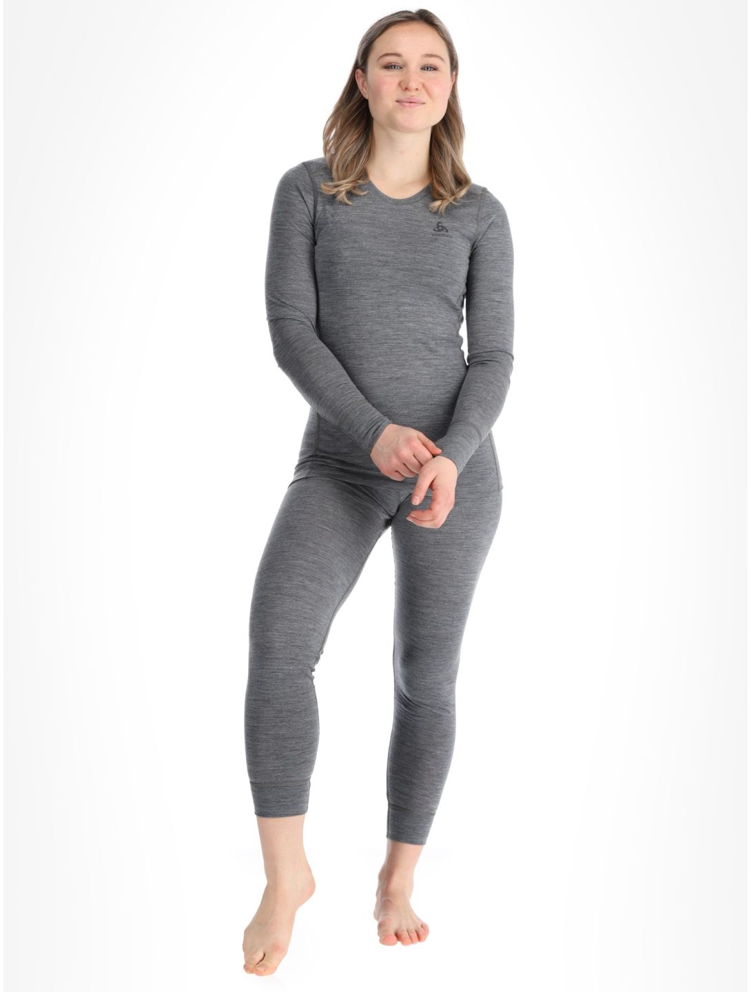 Odlo, Merino 200 thermal shirt women Odlo Steel Grey Melange grey 