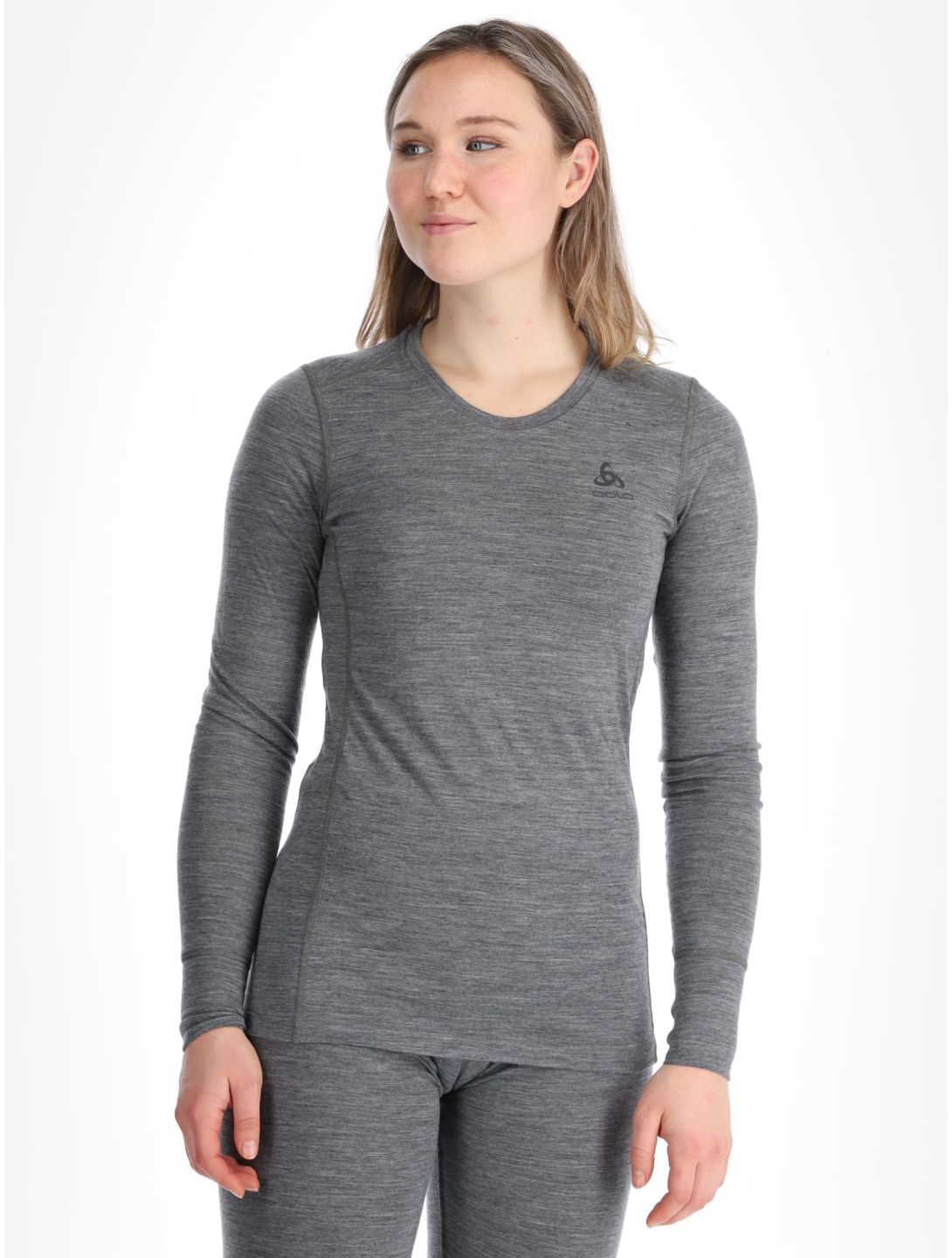 Odlo, Merino 200 thermal shirt women Odlo Steel Grey Melange grey 