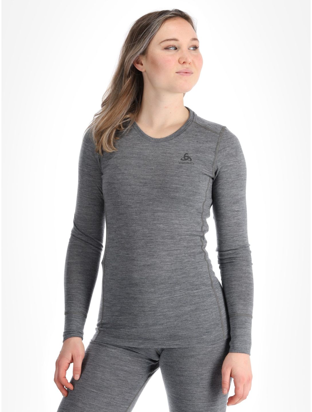 Odlo, Merino 200 thermal shirt women Odlo Steel Grey Melange grey 