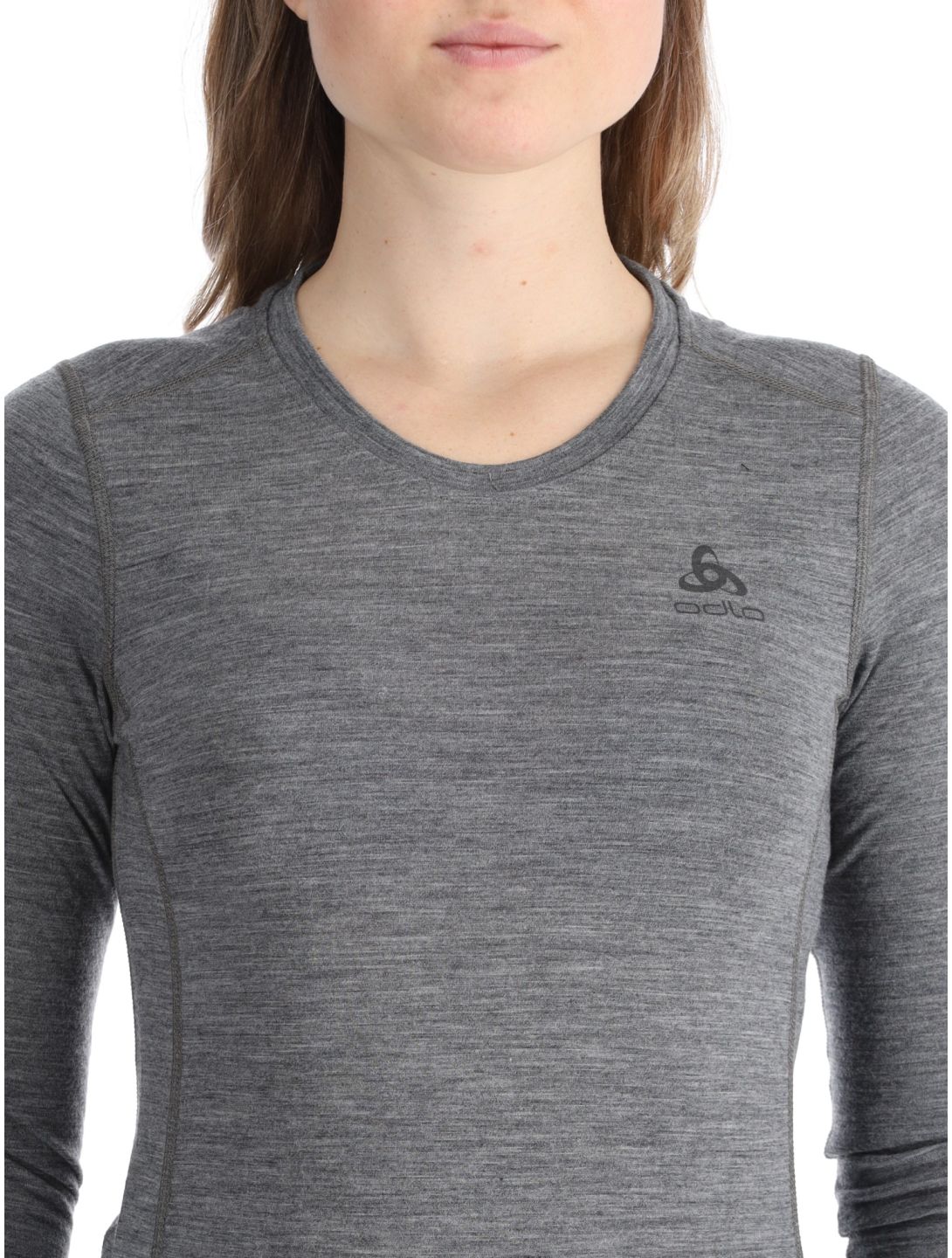 Odlo, Merino 200 thermal shirt women Odlo Steel Grey Melange grey 