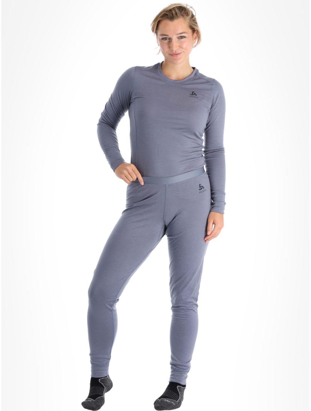 Odlo, Merino 200 thermal pants women Folkstone Gray grey 