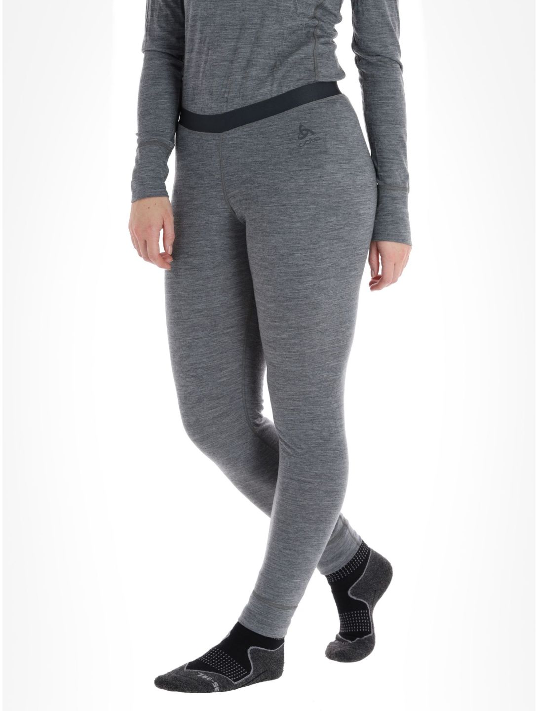 Odlo, Merino 200 thermal pants women Odlo Steel Grey Melange grey 