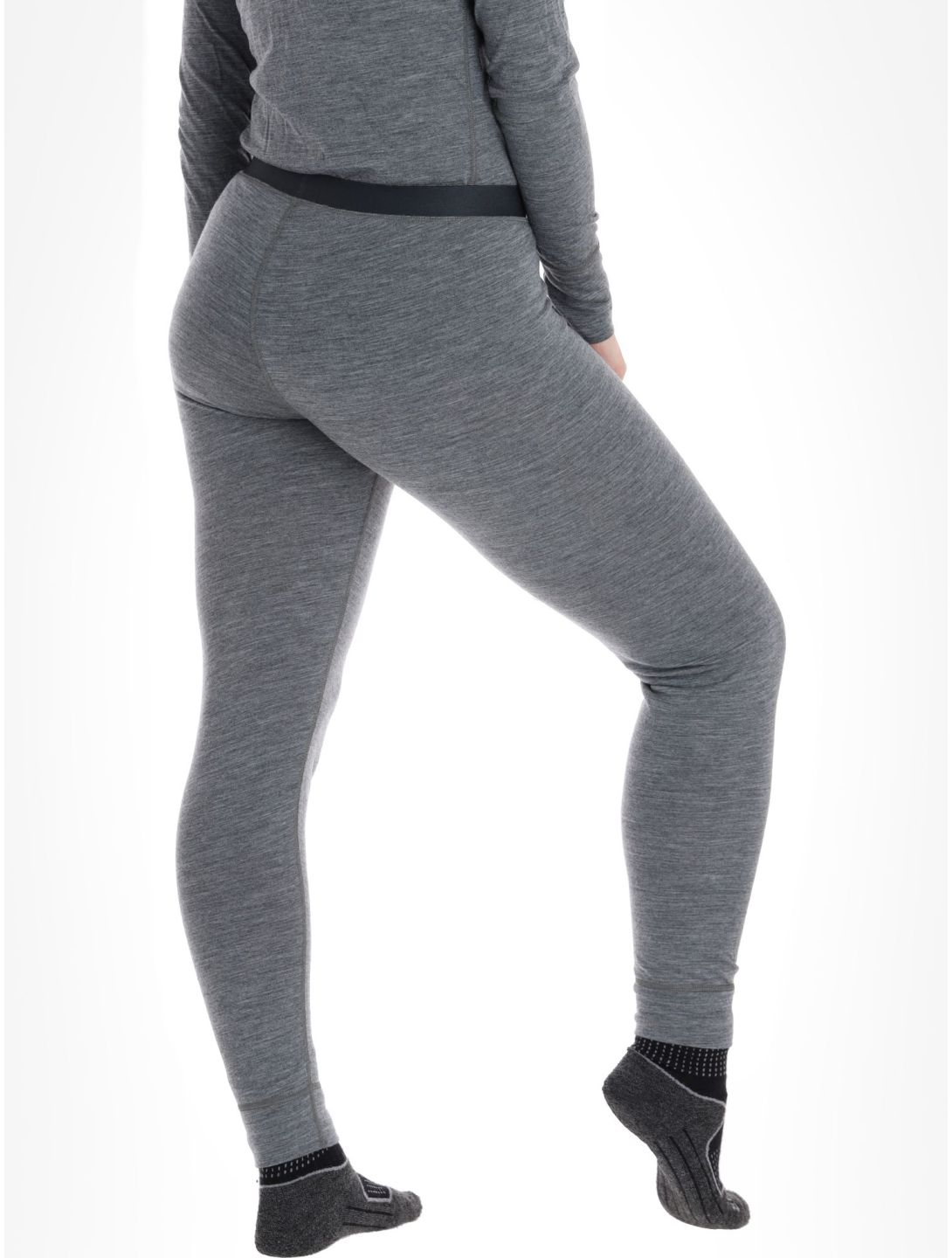 Odlo, Merino 200 thermal pants women Odlo Steel Grey Melange grey 