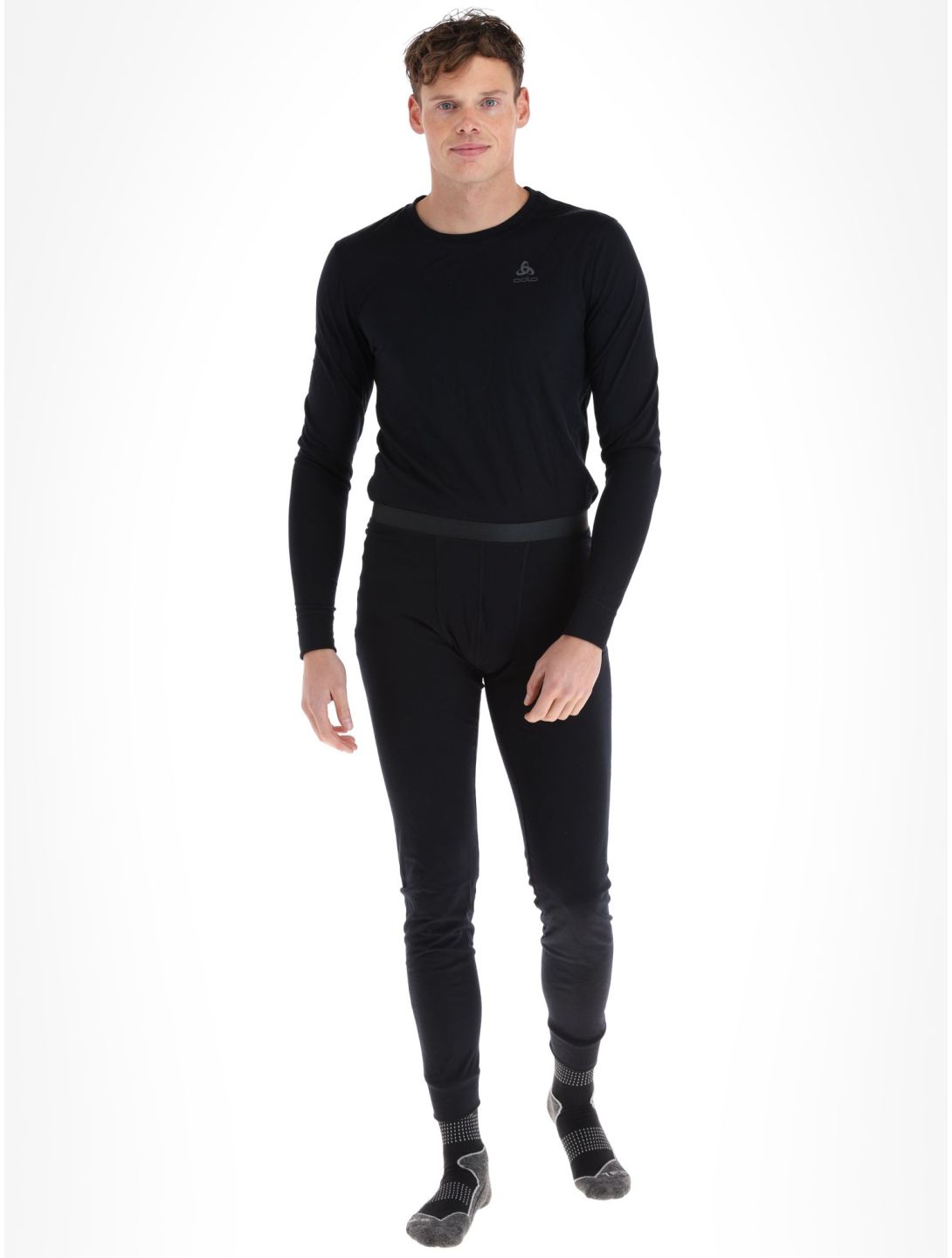 Odlo, Merino 200 thermal pants men Black black 