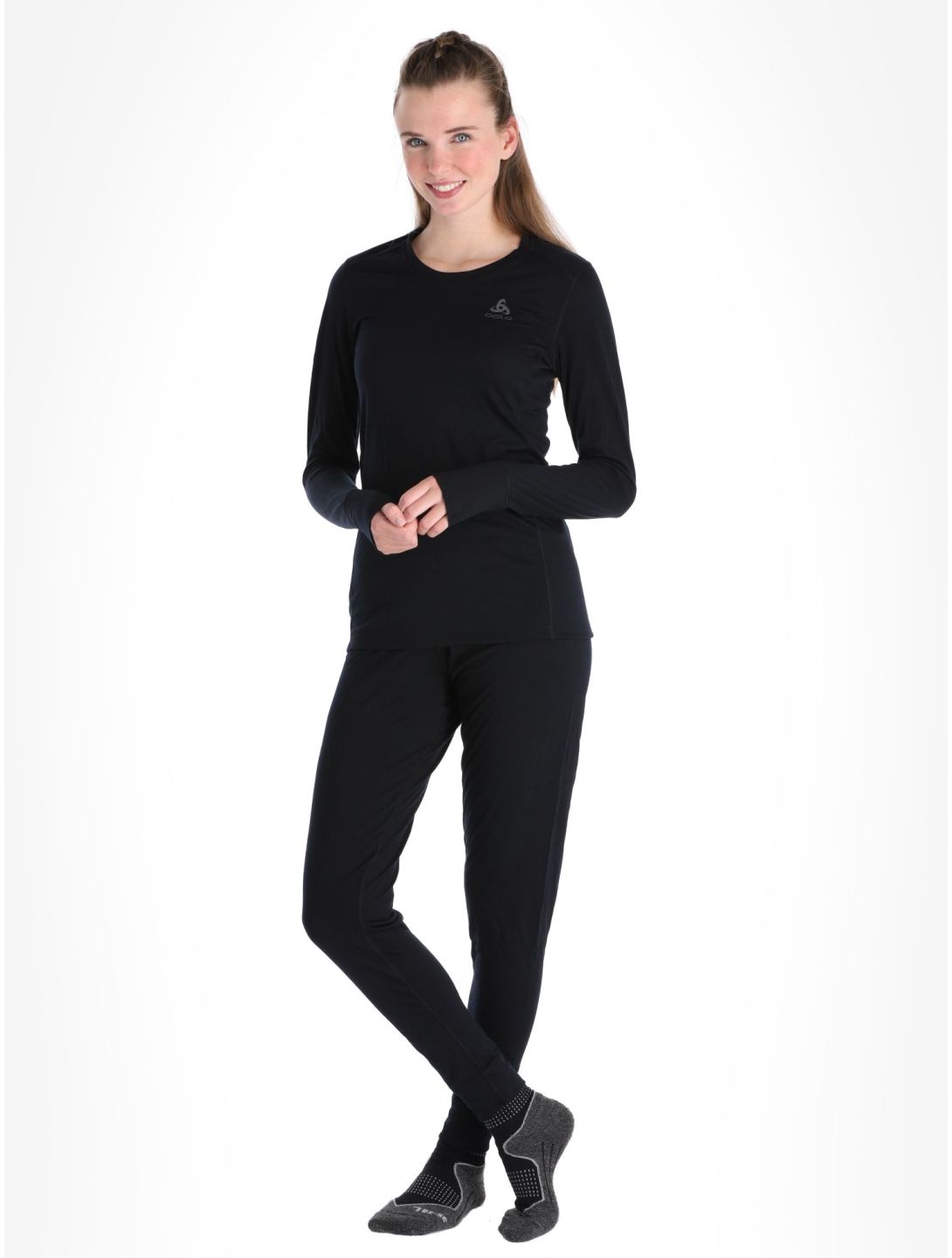 Odlo, Merino 200 thermal shirt women Black black 