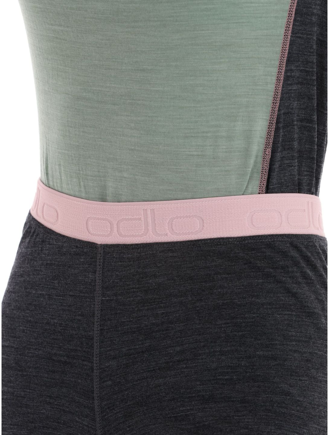 Odlo, Natural Performance PW 150 thermal pants women Dark Grey Melange - Pale Mauve grey 