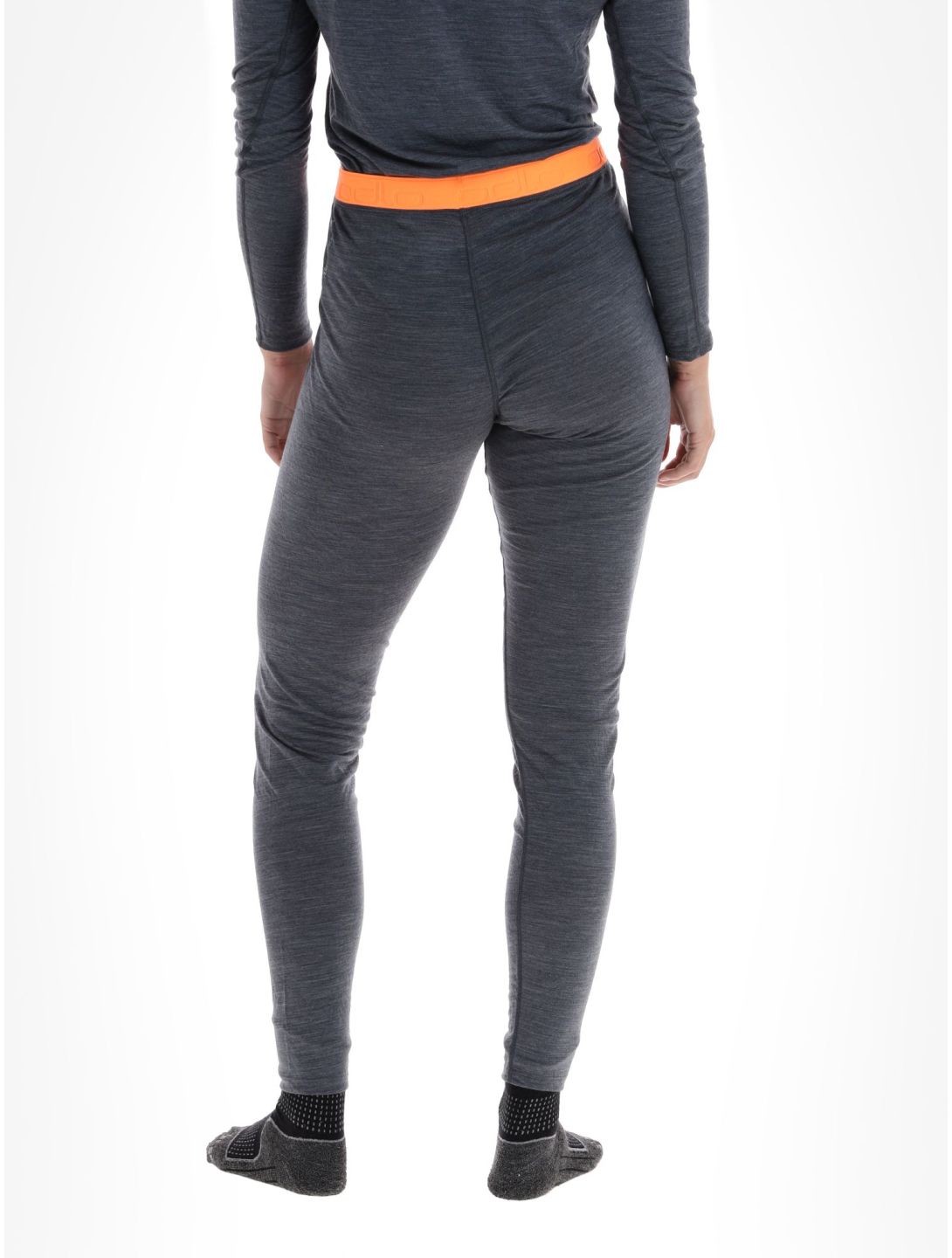 Odlo, Natural Performance PW 150 thermal pants women India Ink Melange  - Live Wire grey 