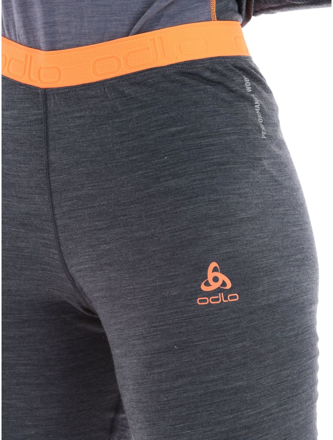 Odlo, Natural Performance PW 150 thermal pants women India Ink Melange  - Live Wire grey 