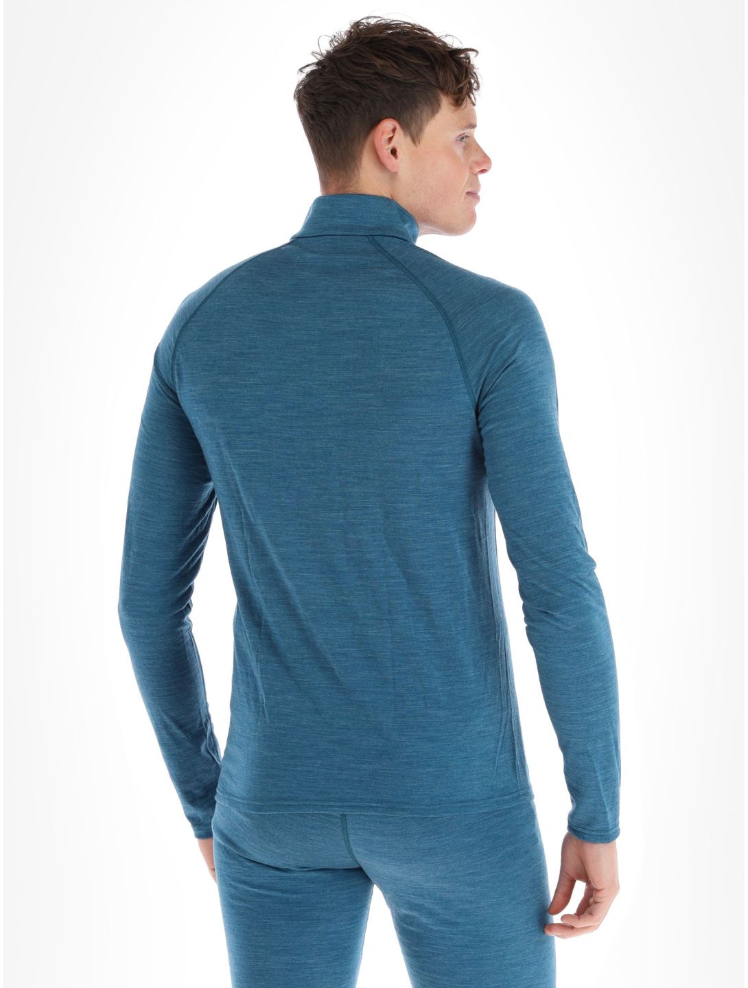 Odlo, Natural Performance PW 150 pullover men Saxony Blue - Deep Dive Melange blue 