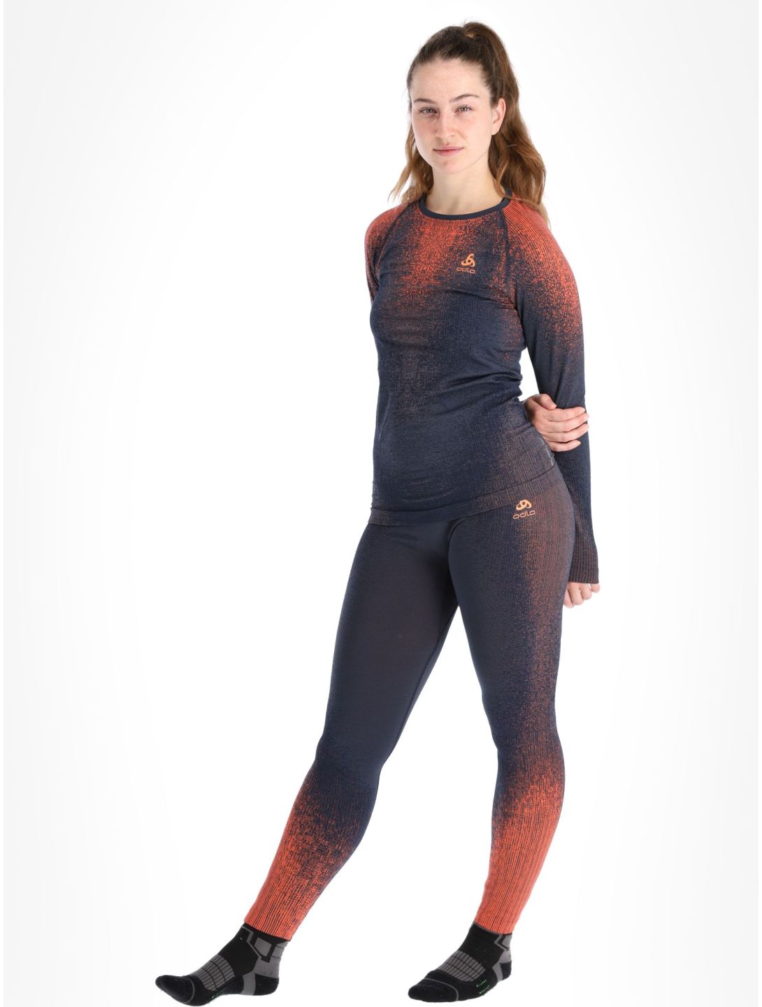 Odlo, Perfomance Eco thermal shirt women India Ink grey 