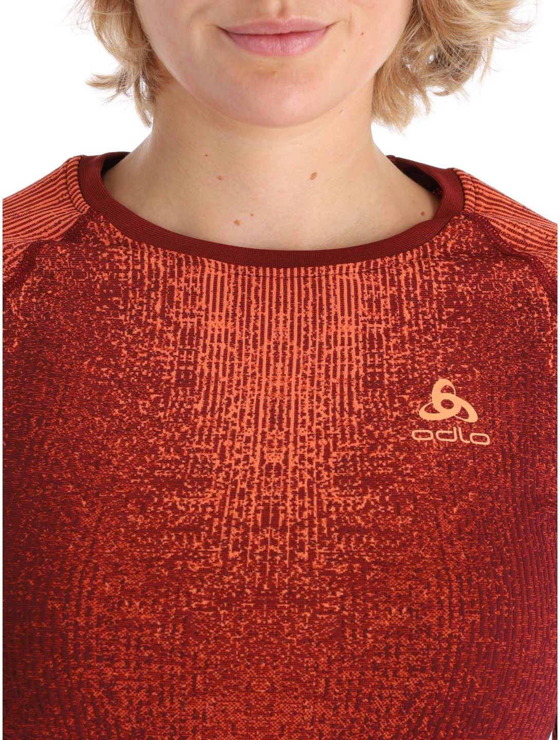 Odlo, Perfomance Eco thermal shirt women Spiced Apple burgundy 