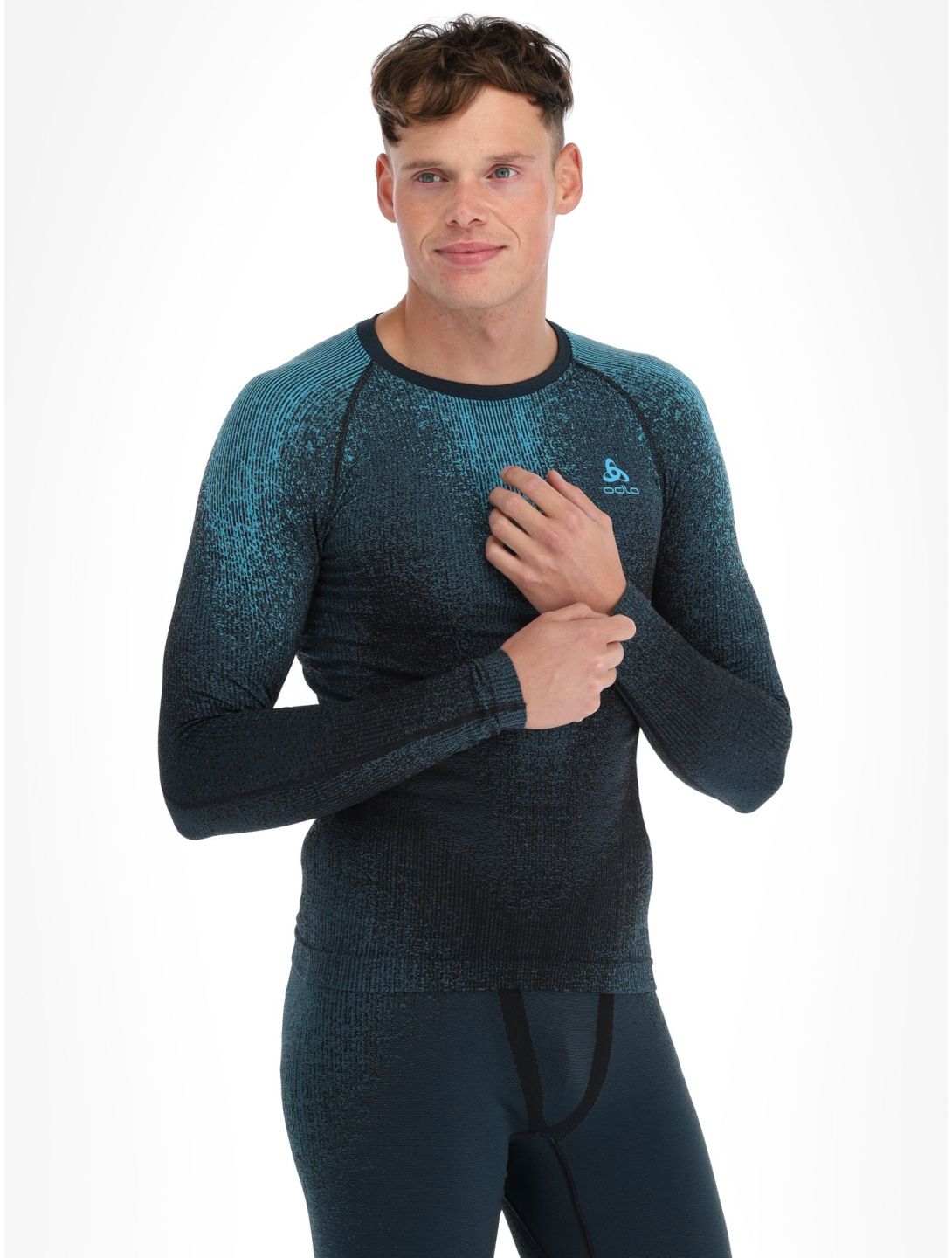 Odlo, Perfomance Eco thermal shirt men Saxony Blue blue 