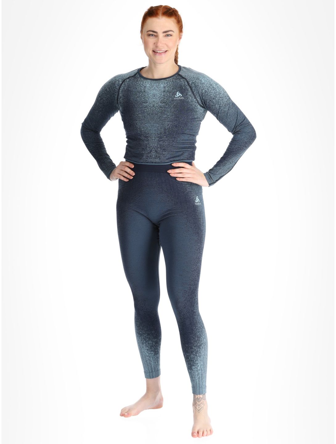 Odlo, Perfomance Eco thermal pants women Provincial Blue blue 