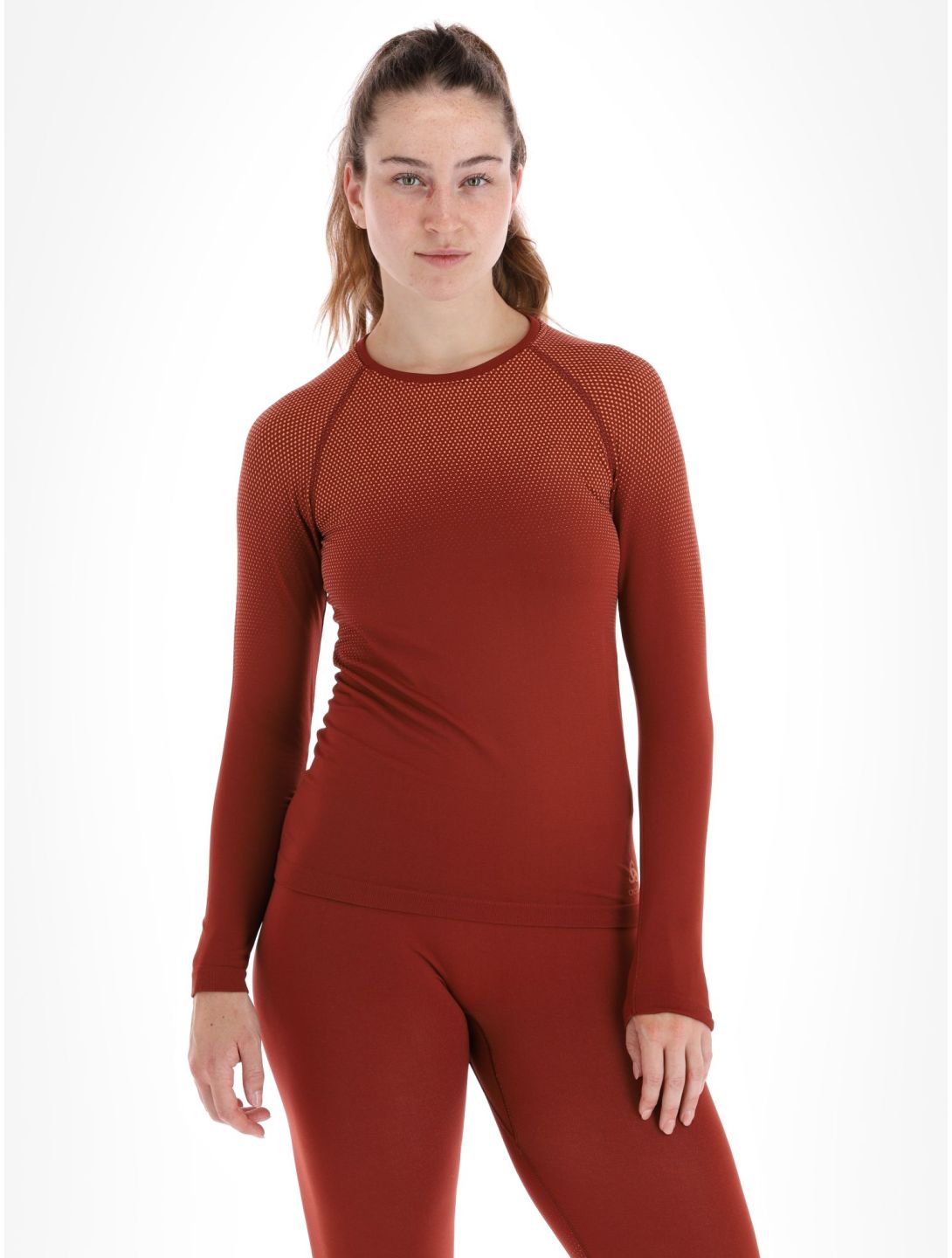 Odlo, Perfomance Light Eco thermal shirt women Spiced Apple burgundy 