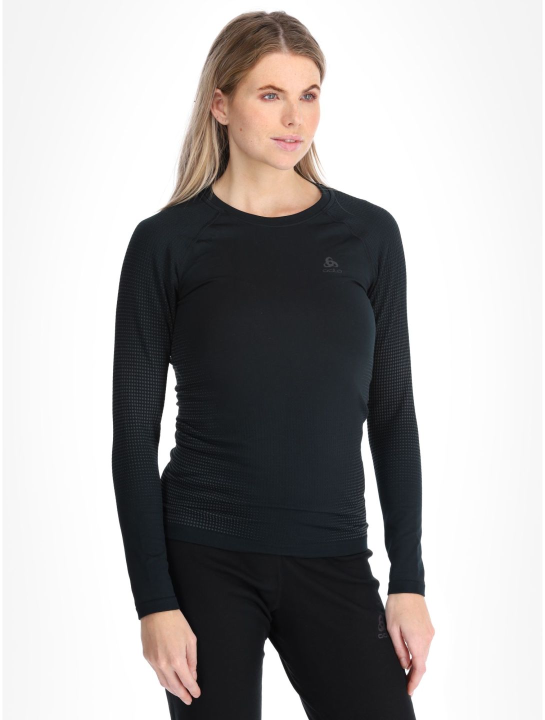 Odlo, Perfomance Warm Eco thermal shirt women Black - Odlo Graphite Grey black, grey 