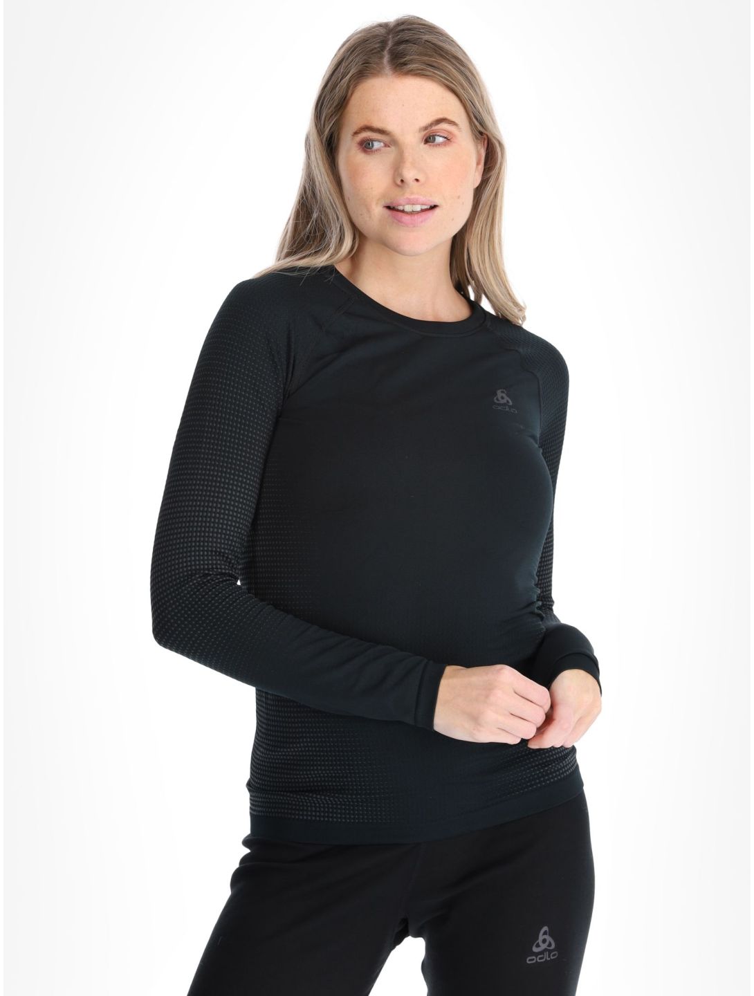 Odlo, Perfomance Warm Eco thermal shirt women Black - Odlo Graphite Grey black, grey 