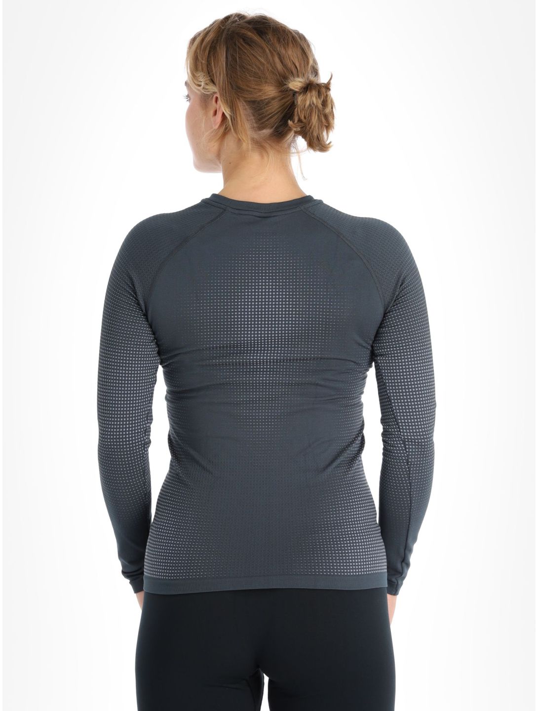 Odlo, Perfomance Warm Eco thermal shirt women India Ink grey 