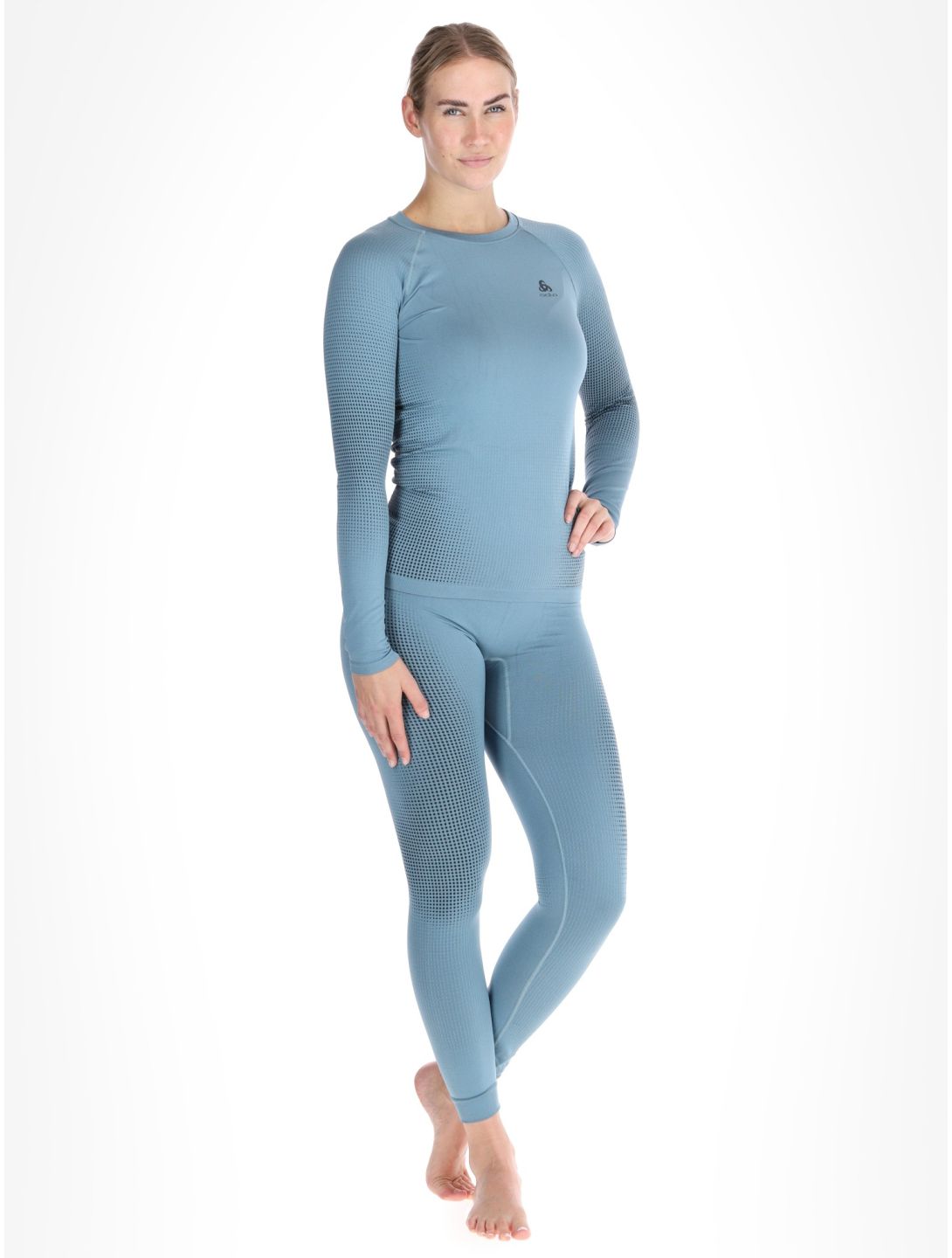 Odlo, Perfomance Warm Eco thermal shirt women Provincial Blue blue 