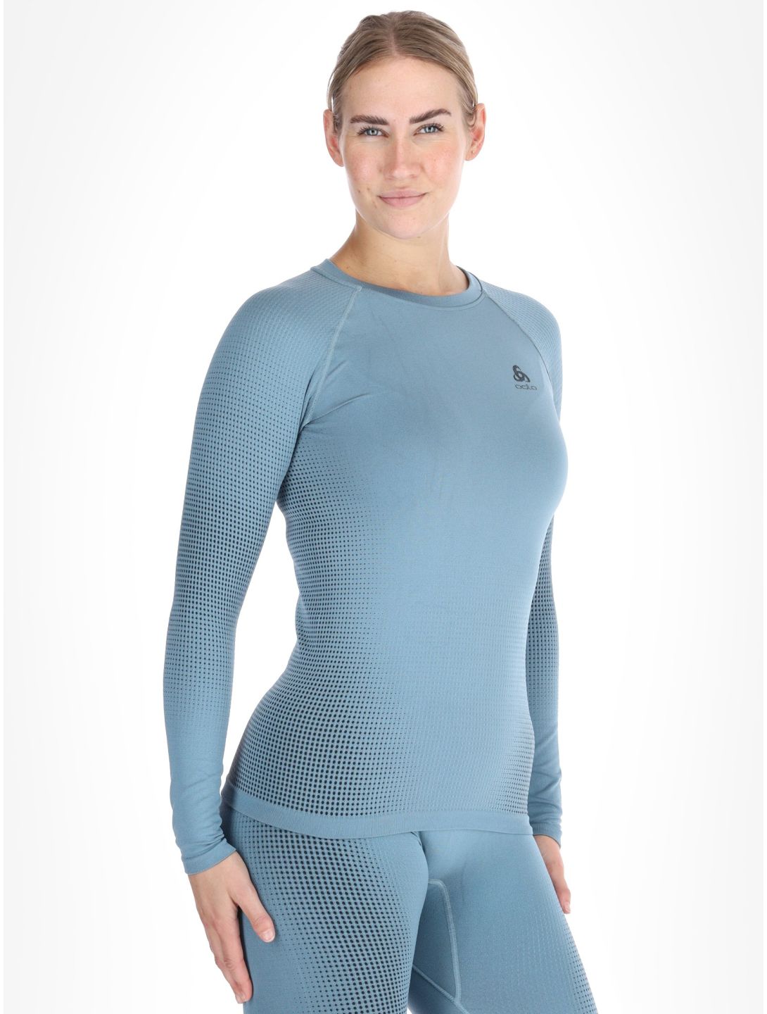 Odlo, Perfomance Warm Eco thermal shirt women Provincial Blue blue 