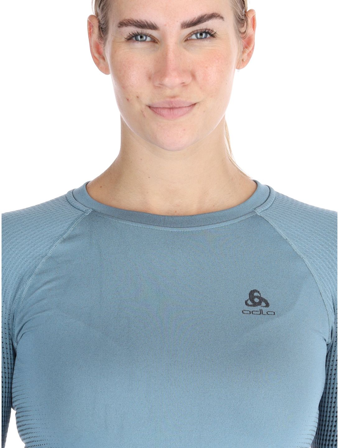 Odlo, Perfomance Warm Eco thermal shirt women Provincial Blue blue 