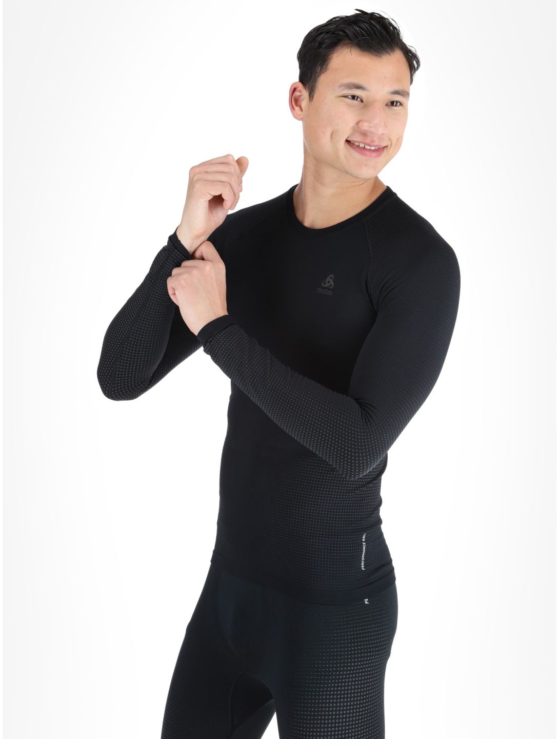 Odlo, Perfomance Warm Eco thermal shirt men Black - Odlo Graphite Grey black, grey 