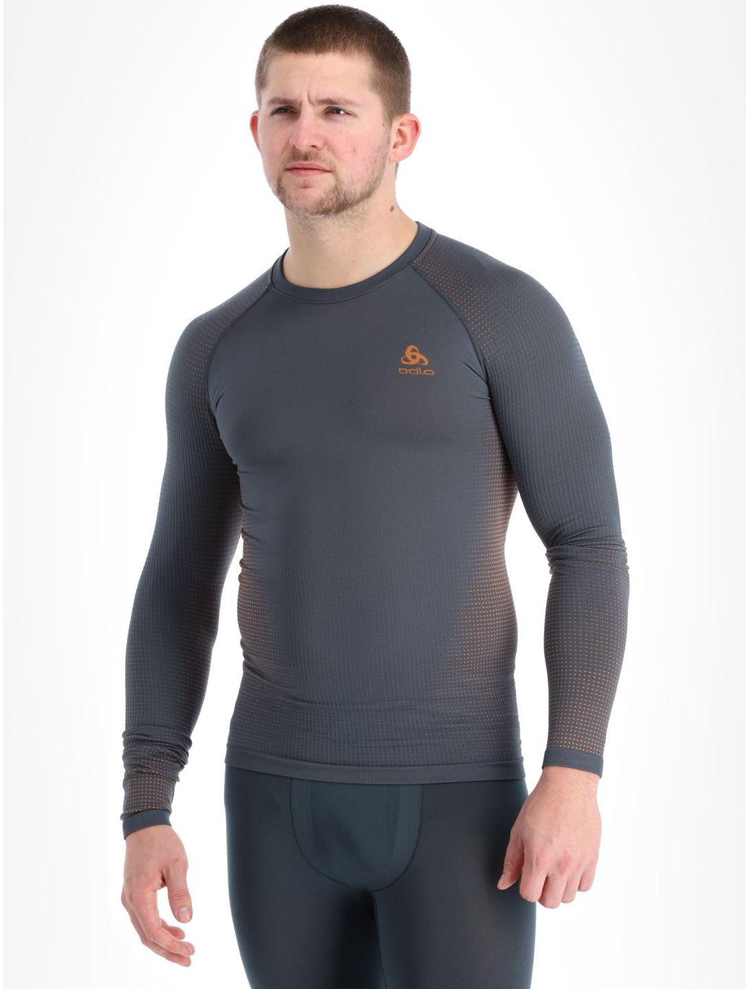 Odlo, Perfomance Warm Eco thermal shirt men India Ink grey 