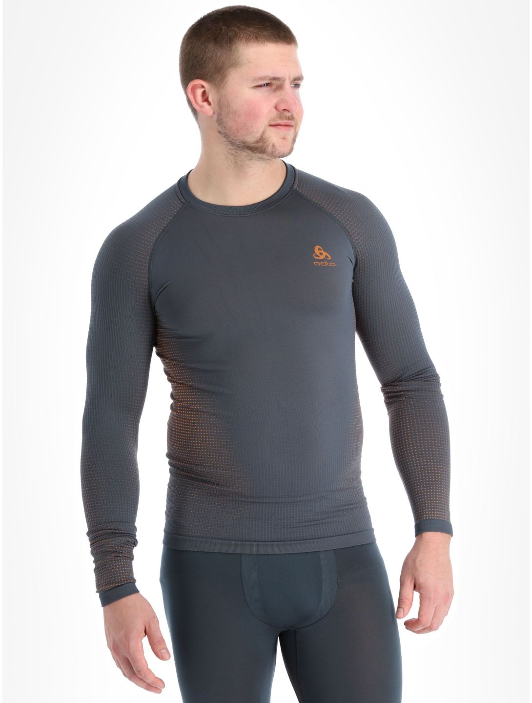 Odlo, Perfomance Warm Eco thermal shirt men India Ink grey 