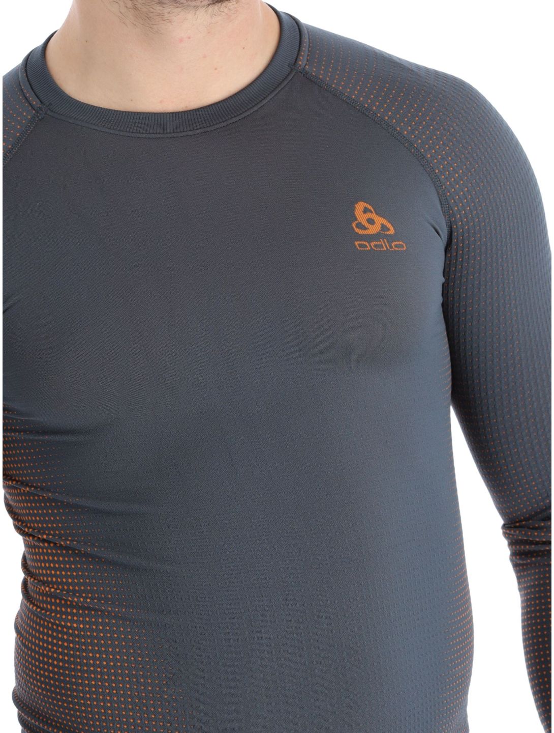 Odlo, Perfomance Warm Eco thermal shirt men India Ink grey 