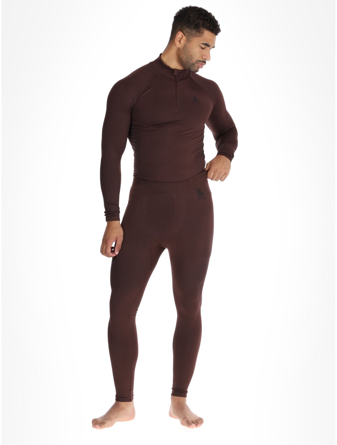 Odlo, Perfomance Warm Eco thermal pants men Fudge purple 