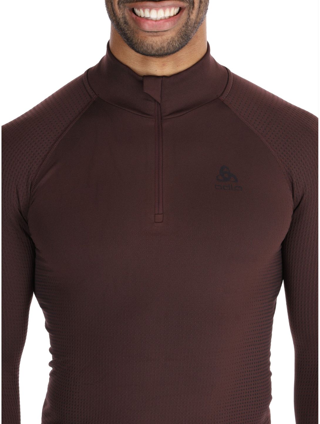 Odlo, Perfomance Zip Performance Warm Eco pullover men Fudge purple 