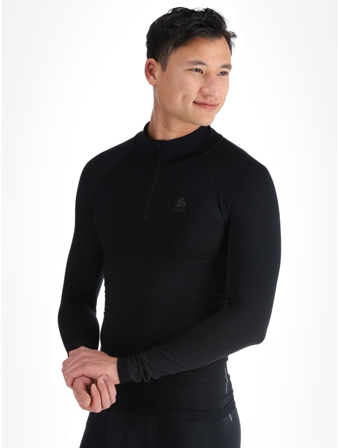 Odlo, Perfomance Zip Performance Warm Eco pullover men Black - Odlo Graphite Grey black, grey 