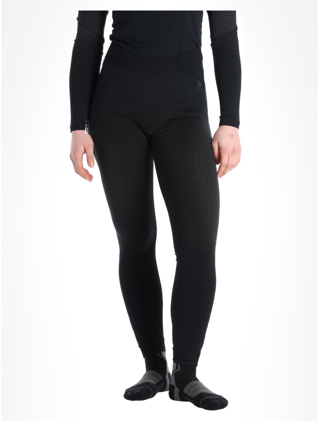 Odlo, Perfomance Warm Eco thermal pants women Black - Odlo Graphite Grey black, grey 