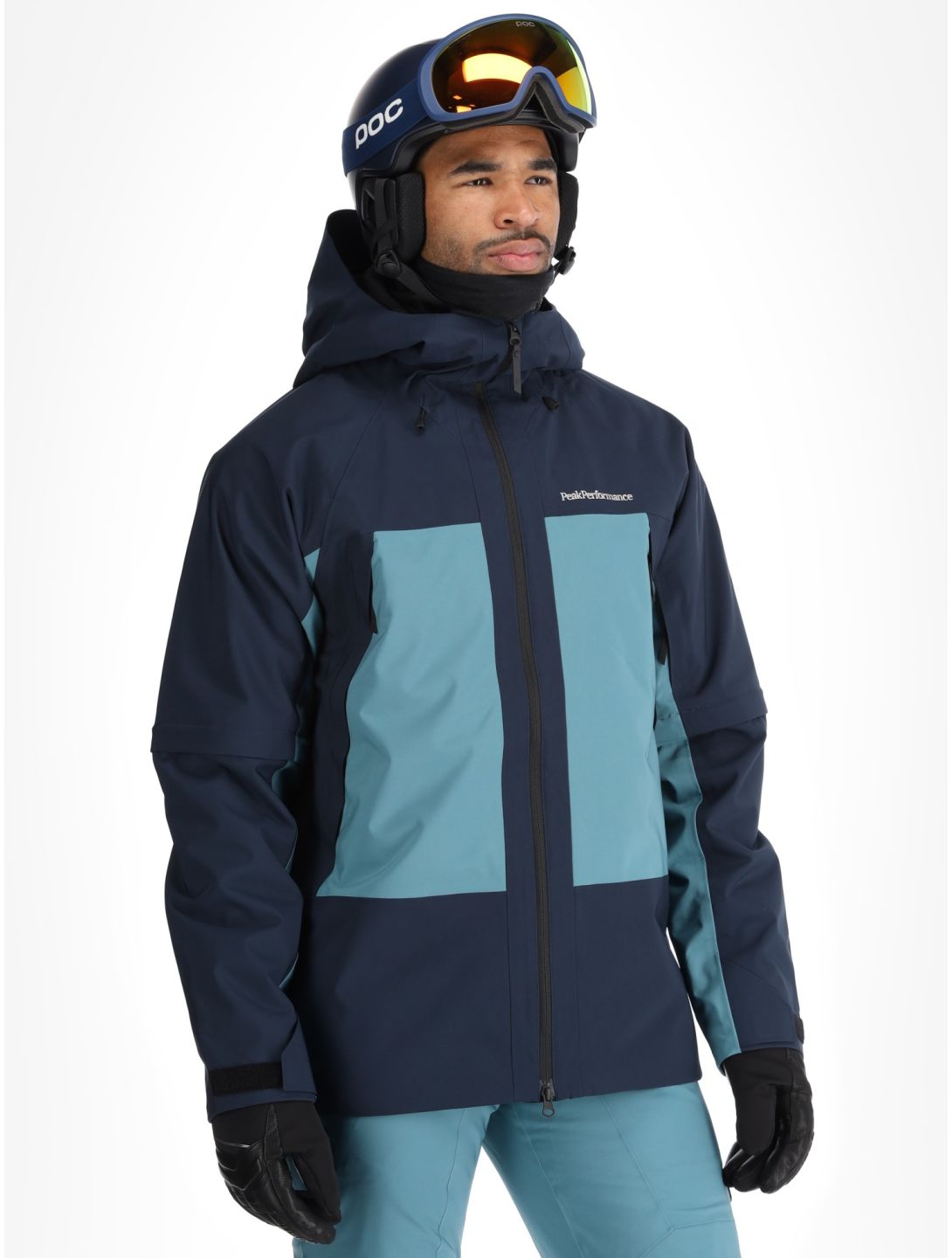 Peak Performance, M Edge 2L ski jacket men Blue Shadow / Hydro Fresh blue 