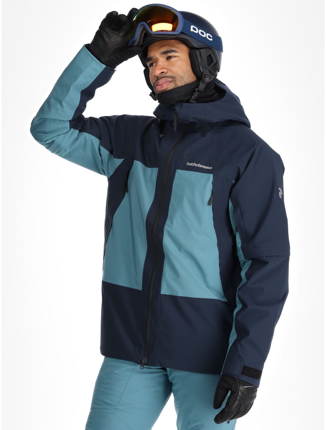 Peak Performance, M Edge 2L ski jacket men Blue Shadow / Hydro Fresh blue 