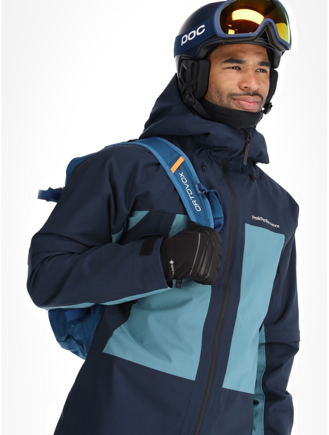 Peak Performance, M Edge 2L ski jacket men Blue Shadow / Hydro Fresh blue 