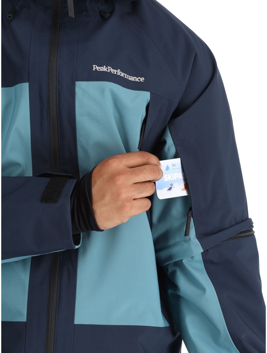 Peak Performance, M Edge 2L ski jacket men Blue Shadow / Hydro Fresh blue 