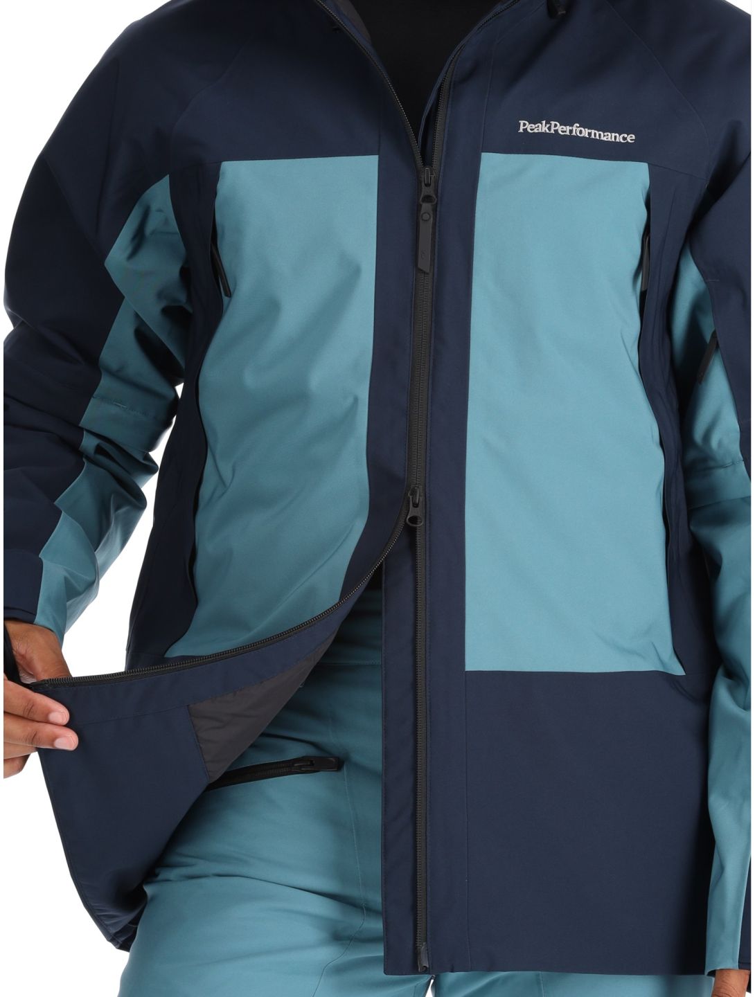 Peak Performance, M Edge 2L ski jacket men Blue Shadow / Hydro Fresh blue 