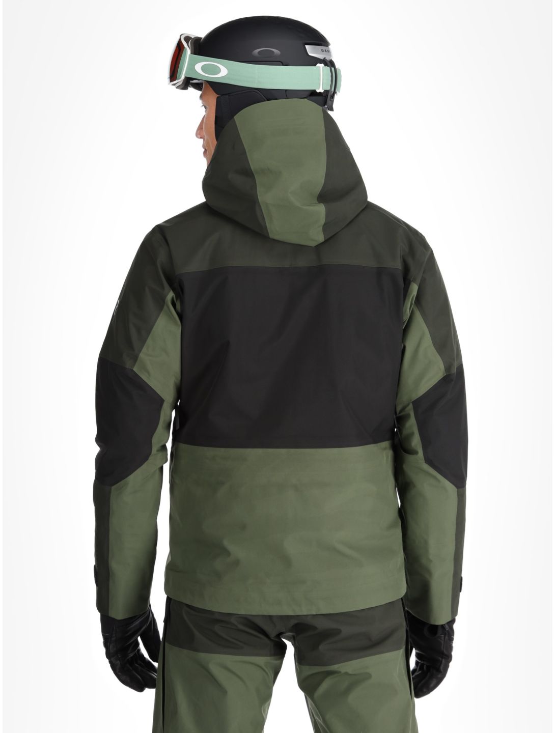 Peak Performance, M Gravity Gore-Tex 3L hardshell ski jacket men Olive Extreme / Offblack / Pine Needle black, green 