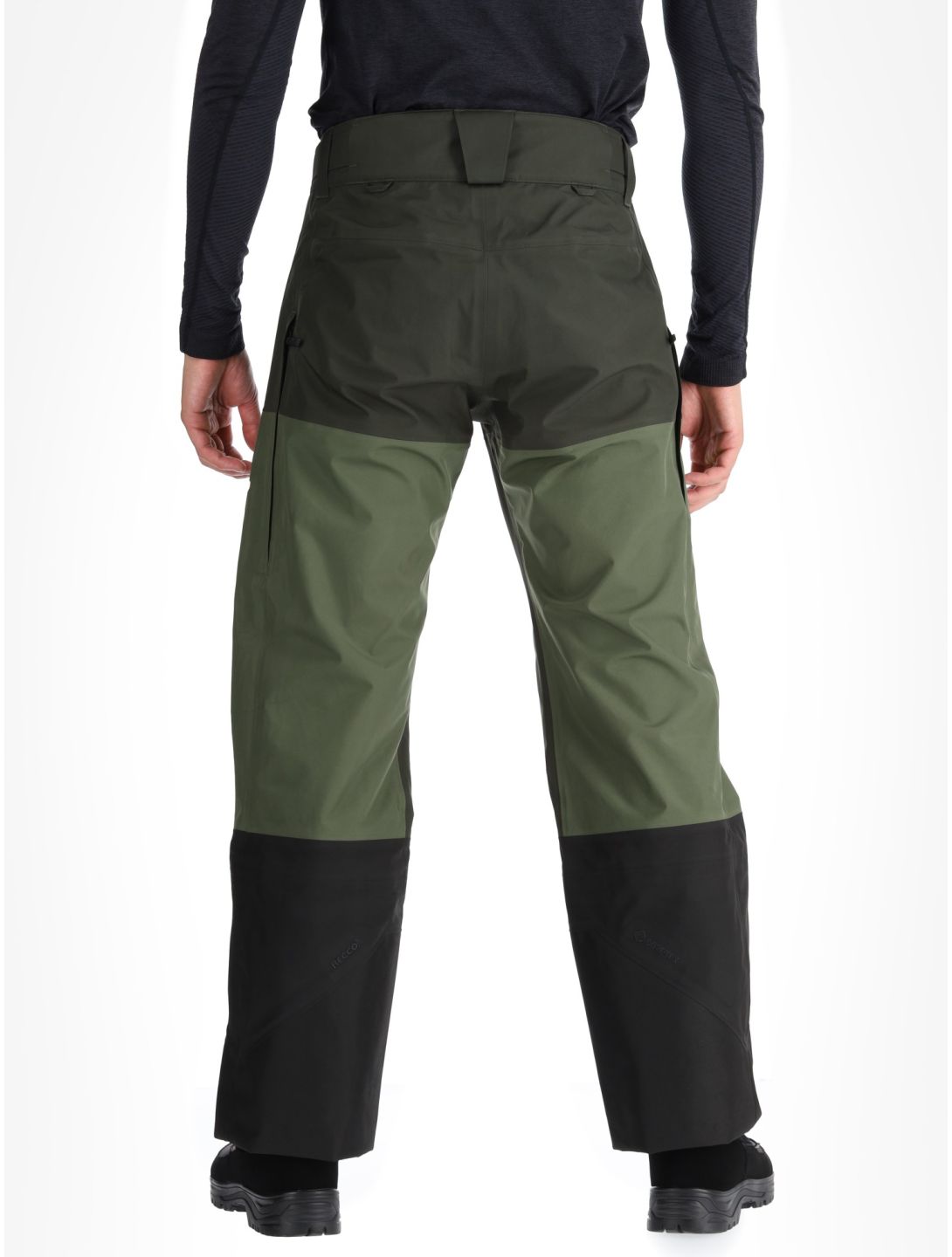 Peak Performance, M Gravity Gore-Tex 3L hardshell ski pants men Olive Extreme / Pine Needle / Offblack black, green 