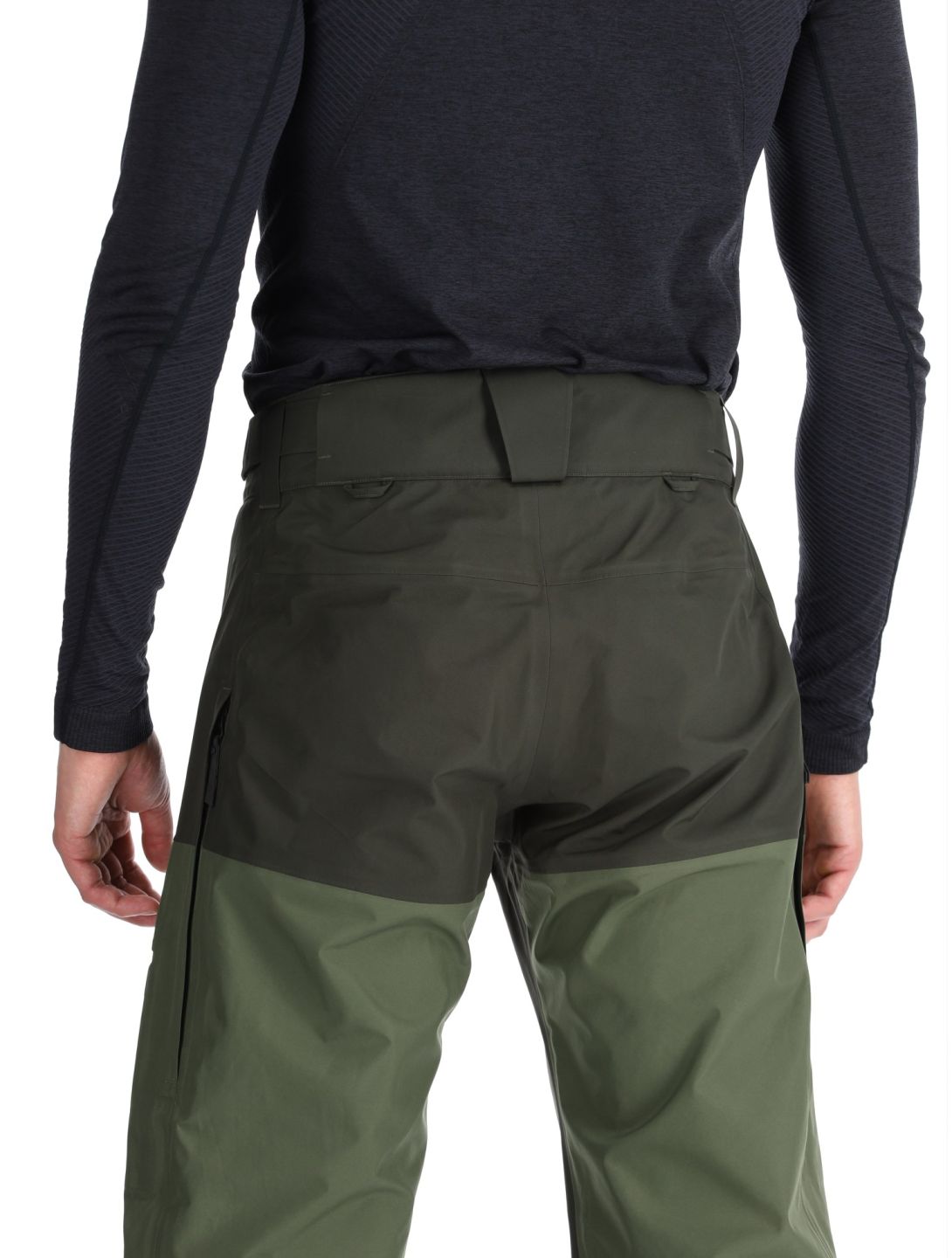 Peak Performance, M Gravity Gore-Tex 3L hardshell ski pants men Olive Extreme / Pine Needle / Offblack black, green 