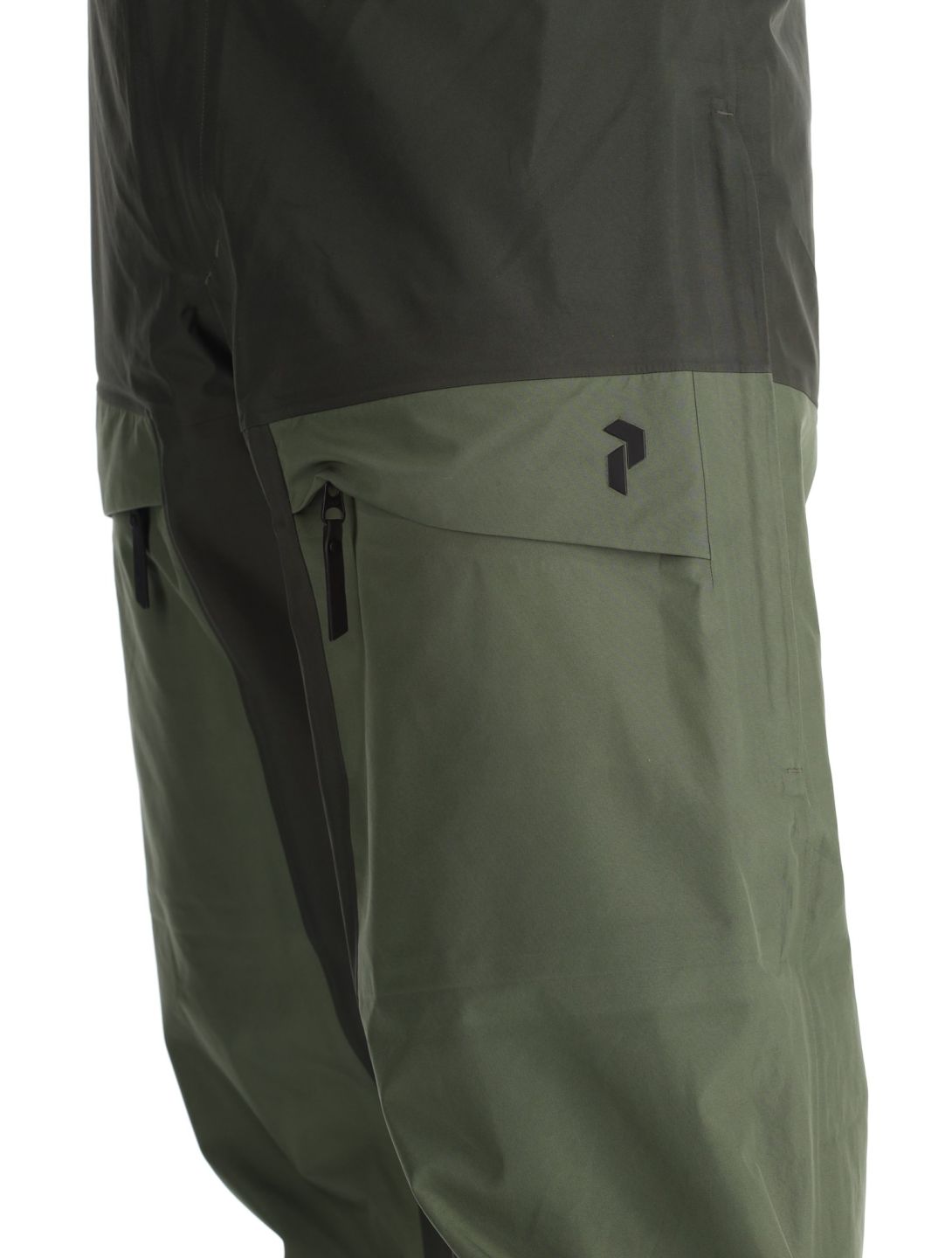 Peak Performance, M Gravity Gore-Tex 3L hardshell ski pants men Olive Extreme / Pine Needle / Offblack black, green 