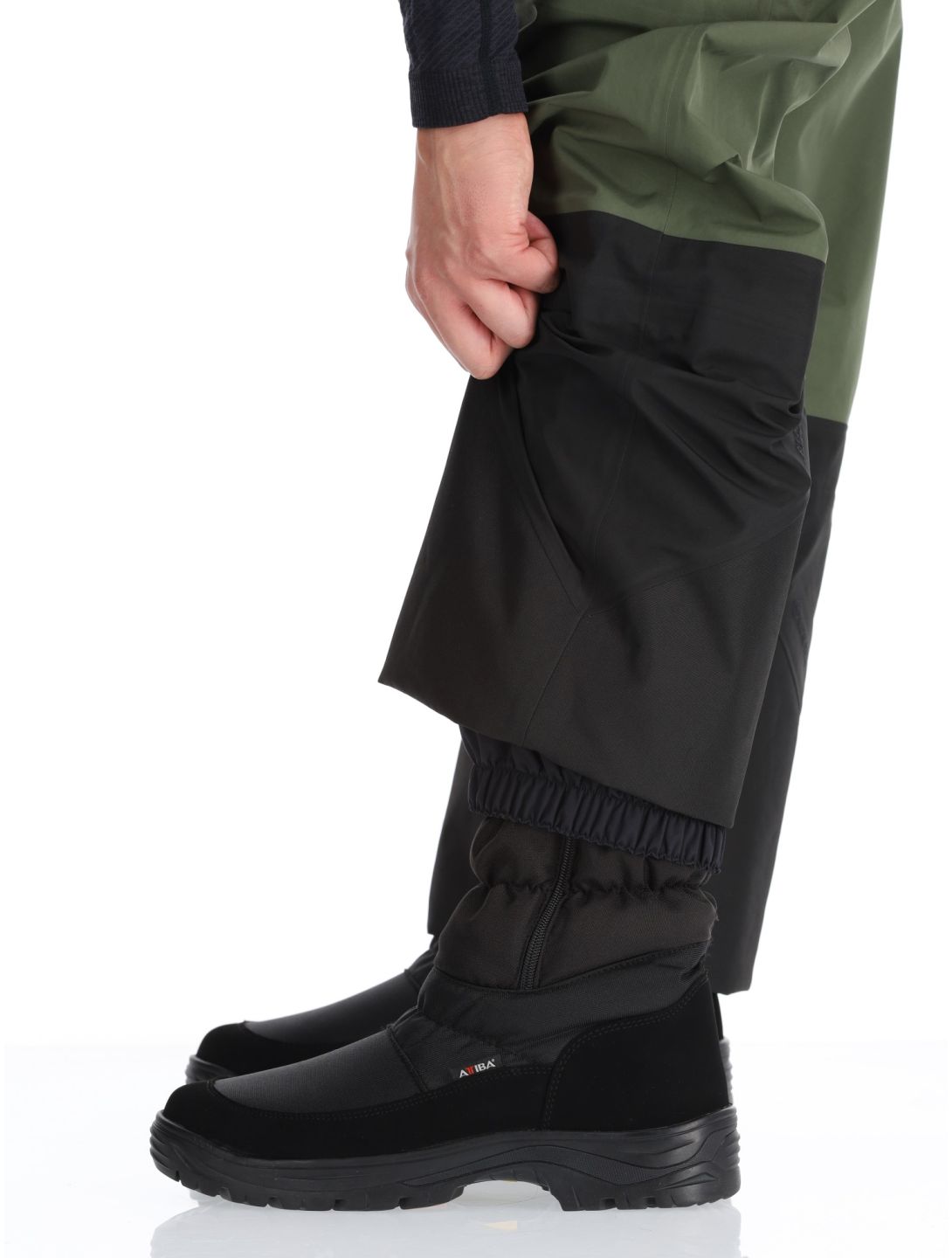 Peak Performance, M Gravity Gore-Tex 3L hardshell ski pants men Olive Extreme / Pine Needle / Offblack black, green 