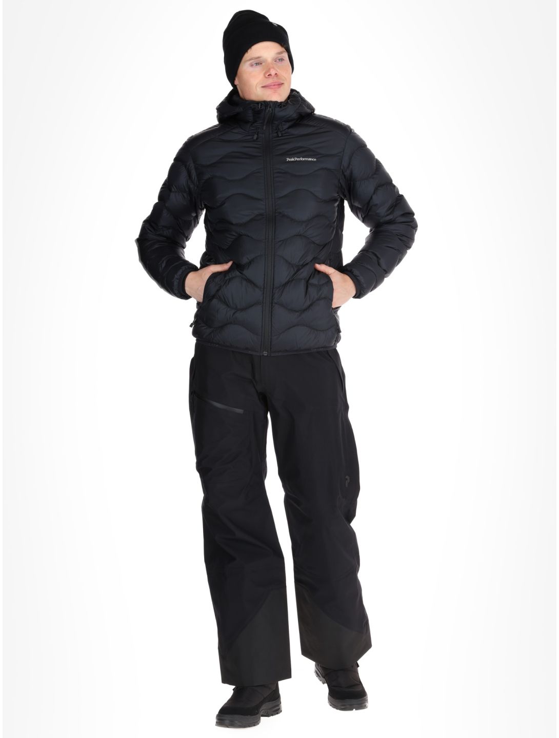 Peak Performance, M Helium Down Hood down jacket men Black black 