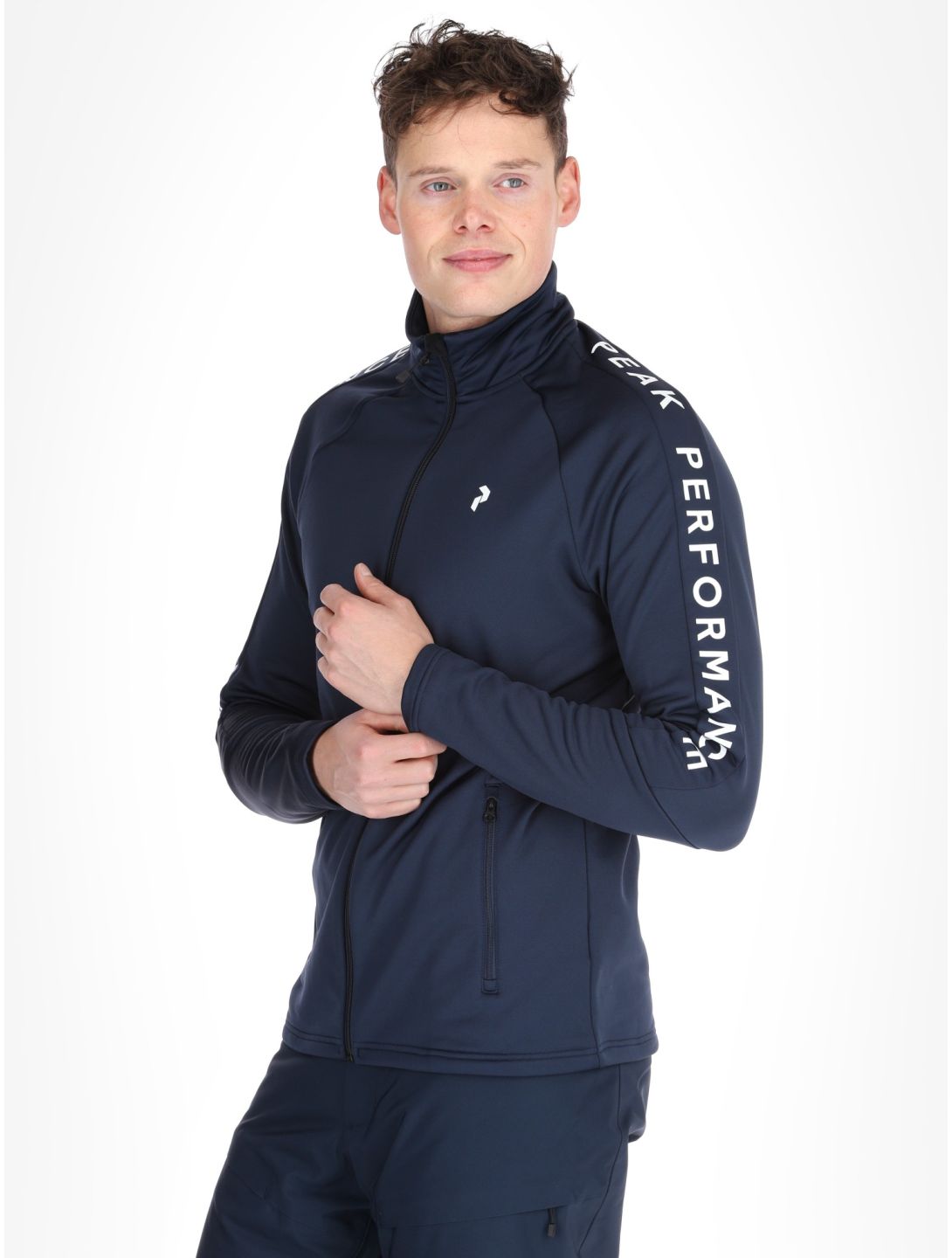 Peak Performance, M Rider Zip jacket men Blue Shadow blue 