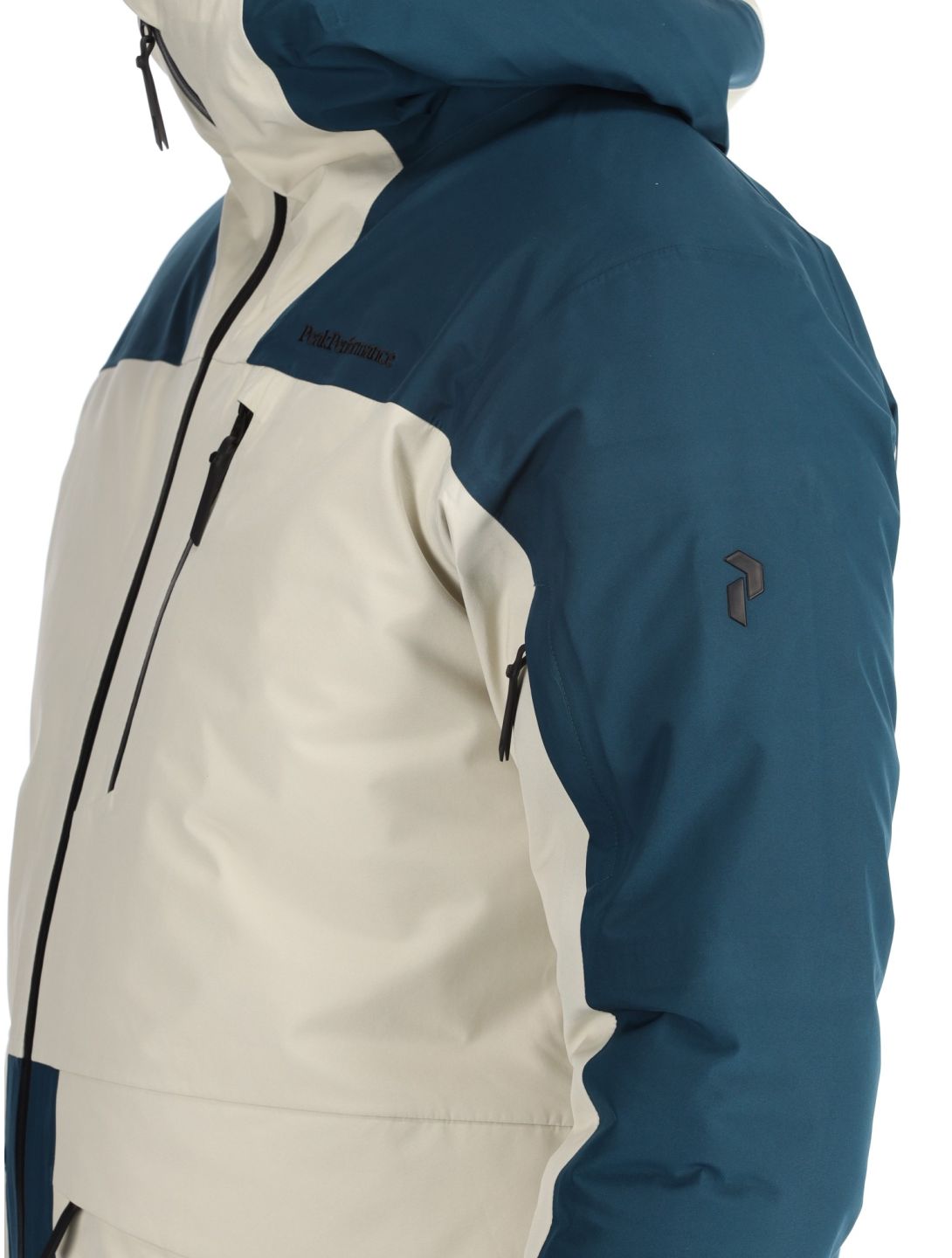 Peak Performance, M Vertical Gore-Tex 3L hardshell ski jacket men Infinity Teel / Sand Fog beige, blue 