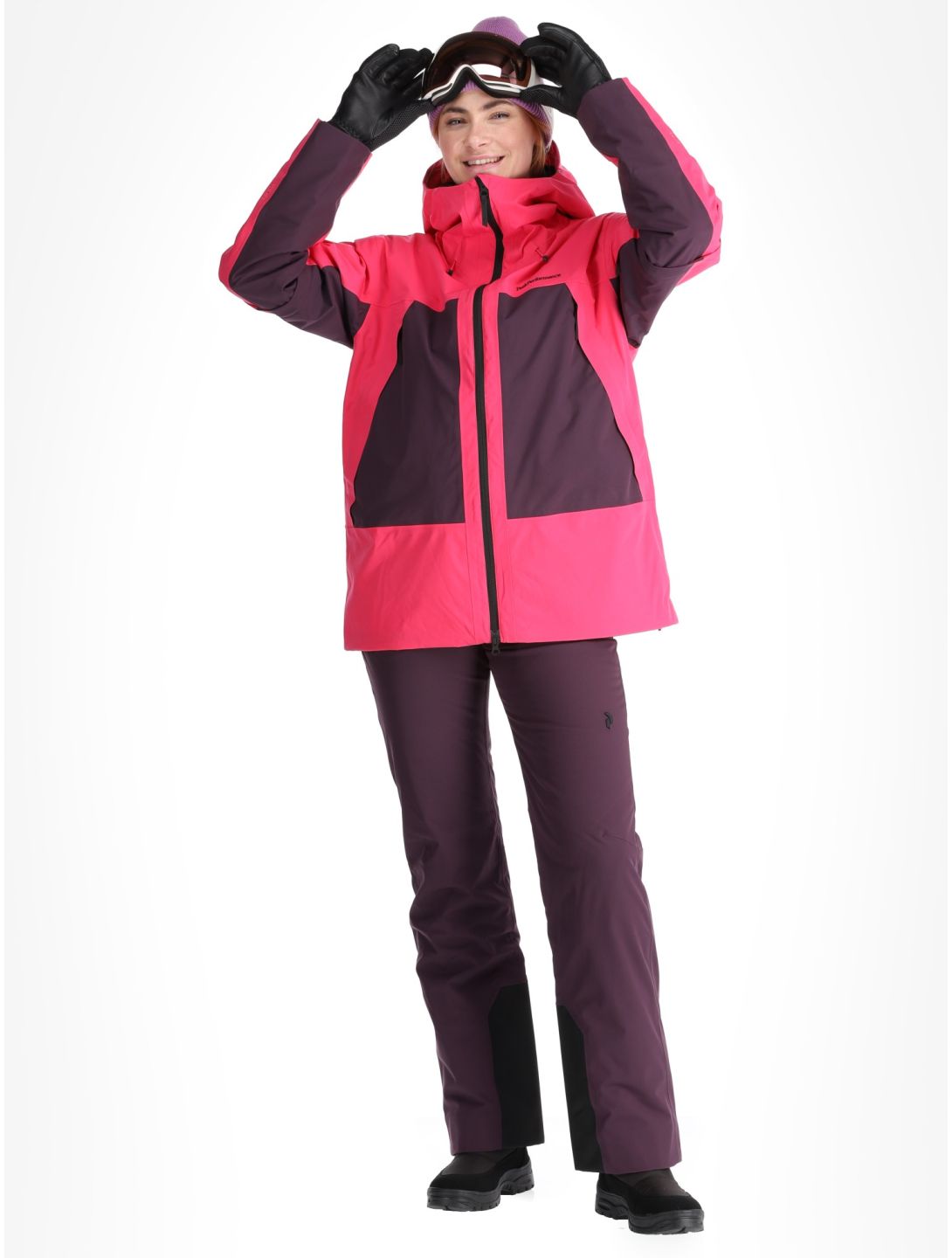 Peak Performance, W Edge 2L ski jacket women Beetroot Purple / Mystic Purple / Iron Cast grey, purple 