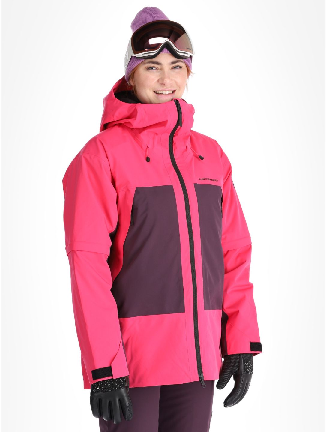 Peak Performance, W Edge 2L ski jacket women Beetroot Purple / Mystic Purple / Iron Cast grey, purple 