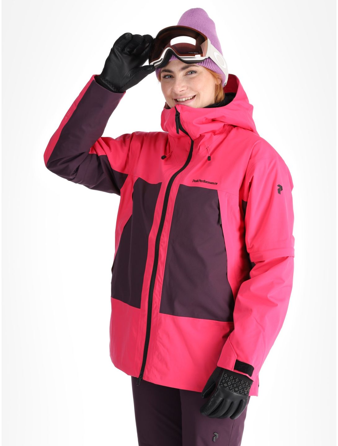 Peak Performance, W Edge 2L ski jacket women Beetroot Purple / Mystic Purple / Iron Cast grey, purple 